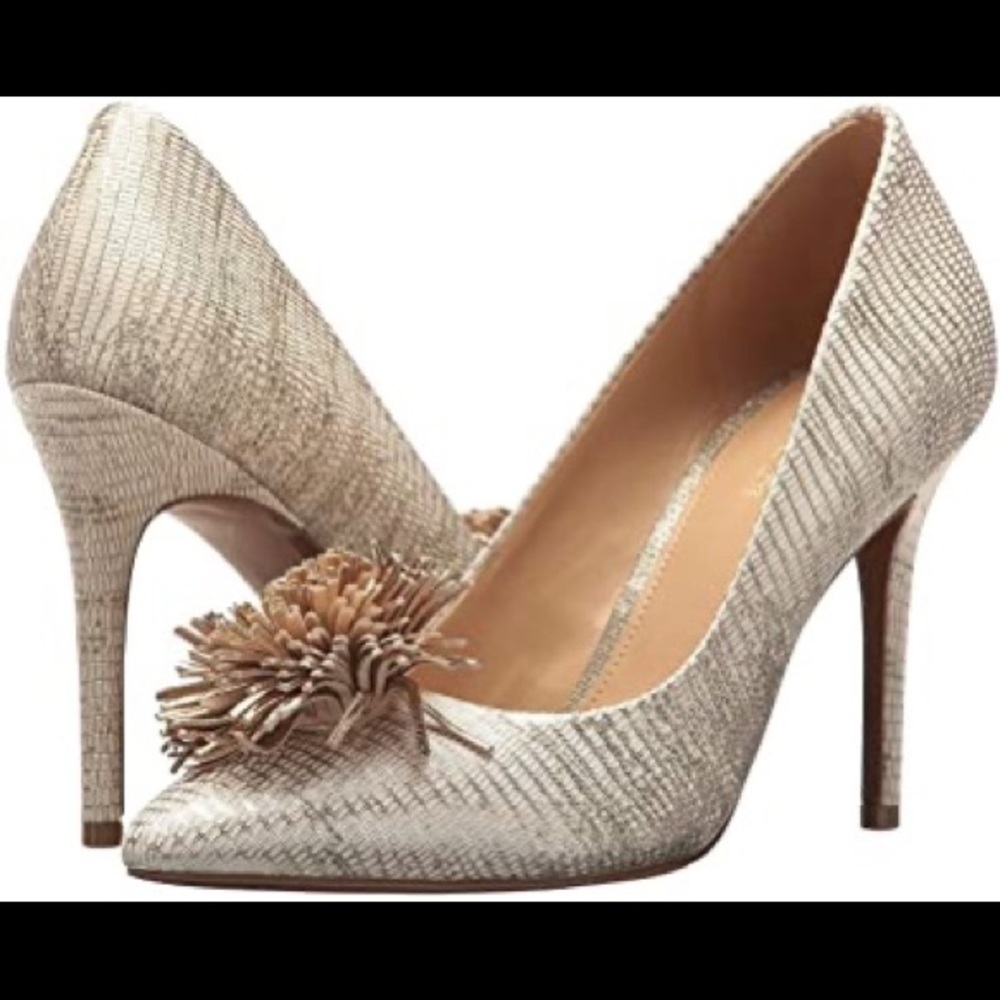 MICHAEL Michael Kors Lolita Pump Gold Tassel Heels